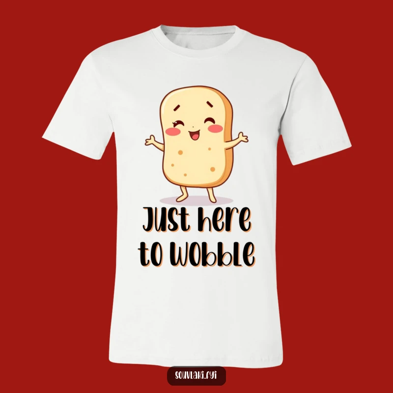 Funny Wobbling Pita T-Shirt: Dance with Delightful, Humorous Flair