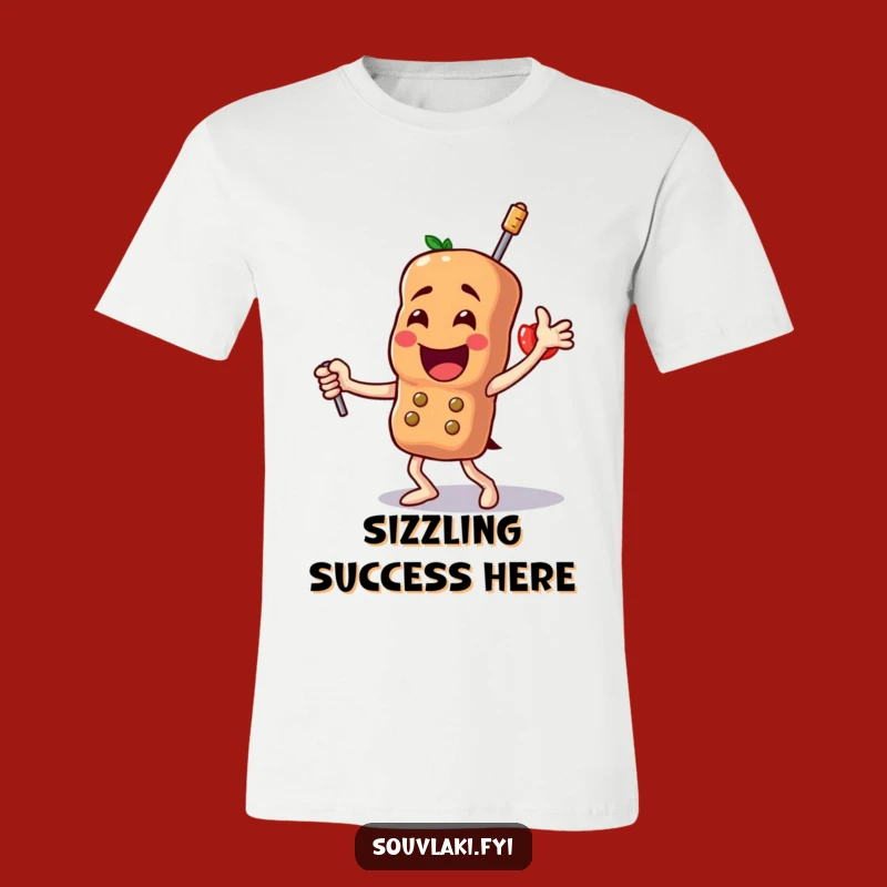 Funny Souvlaki Dance T-Shirt - Triumphant Skewer Pride, Awesome Funny Gift!