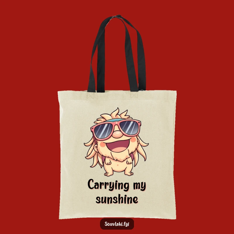 Funny Souvlaki Tote Bag: Carry Your Sunshine and Cool Style