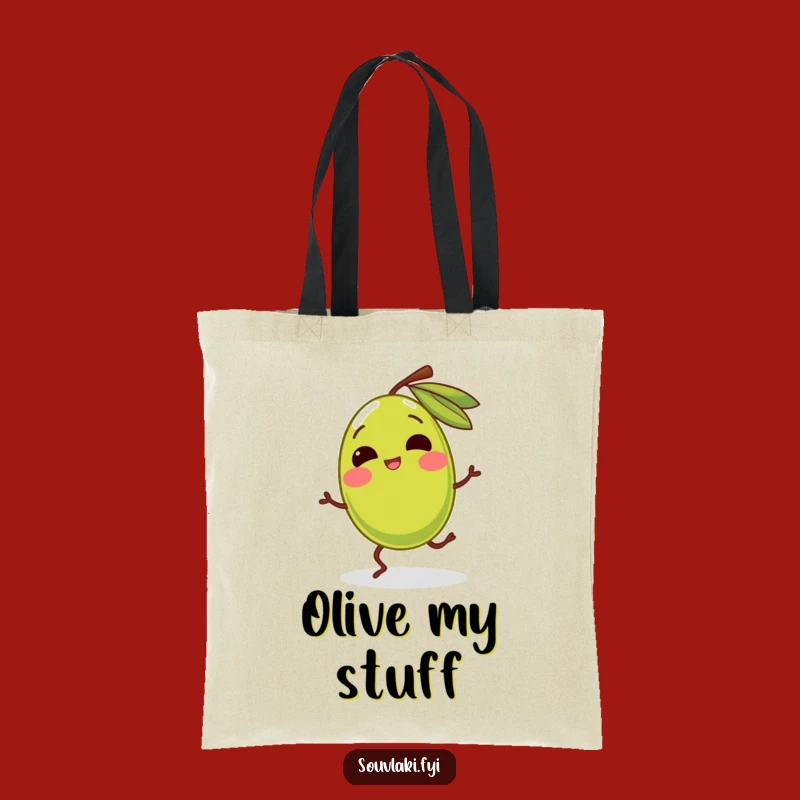 Funny Giggling Olive Tote Bag - Stylish & Fun Carryall Gift