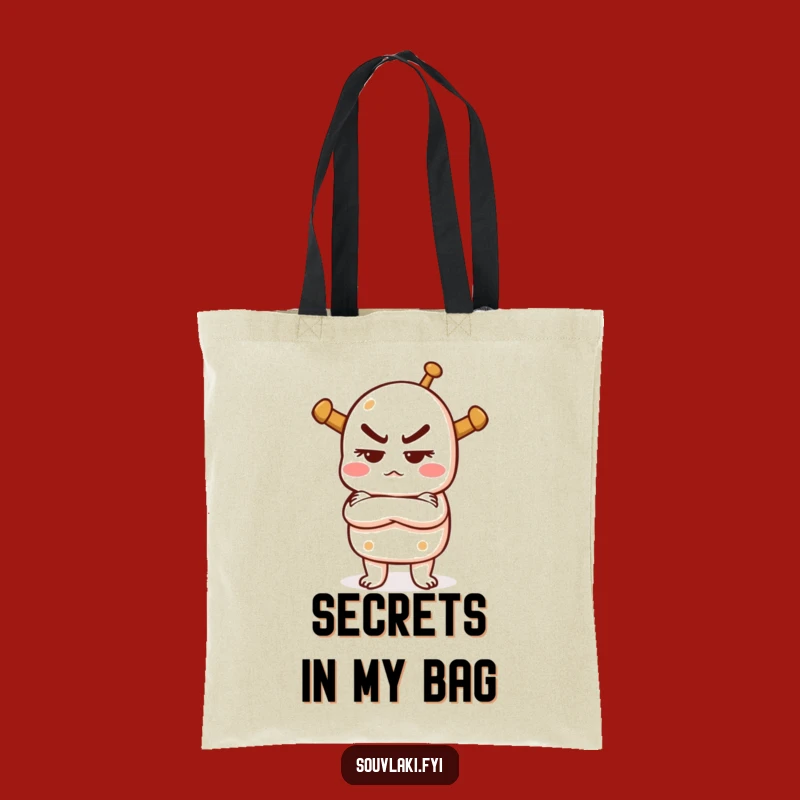 Funny Mischievous Souvlaki Tote Bag: Carry Your Attitude with Ease