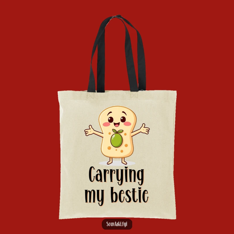 Funny Pita Bread Tote Bag: Carry Your Love for Flavor