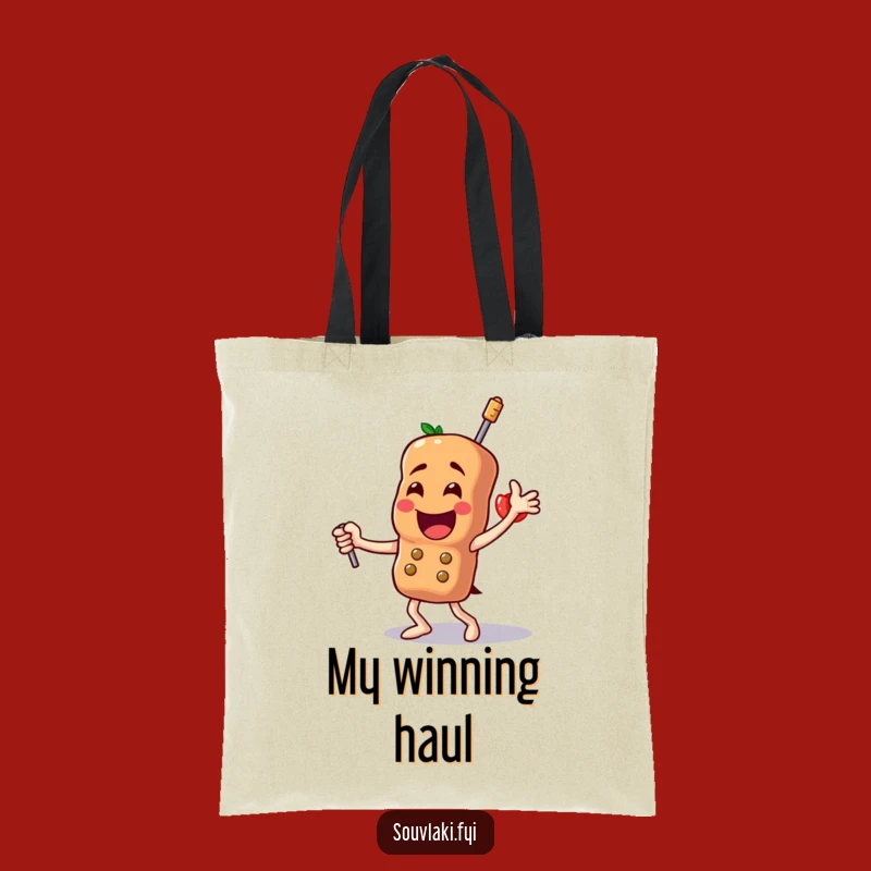 Funny Souvlaki Dance Tote Bag - Foodie Pride Skewer, Ideal Funny Gift!