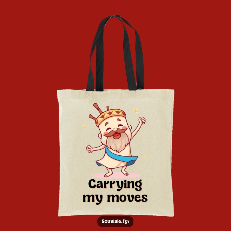 Funny Souvlaki Sirtaki Tote Bag - Carry Your Greek Dance Moves